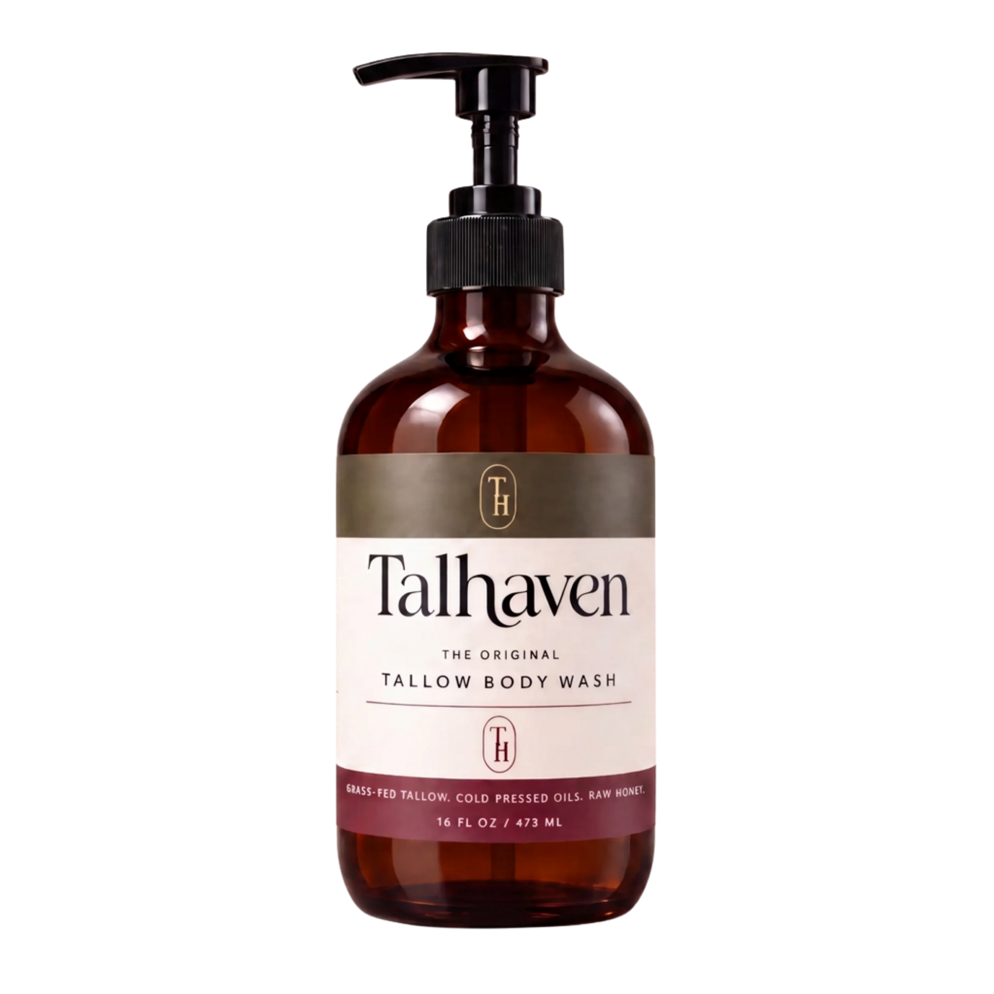 Talhaven Beef Tallow Body Wash — 16 oz pump bottle